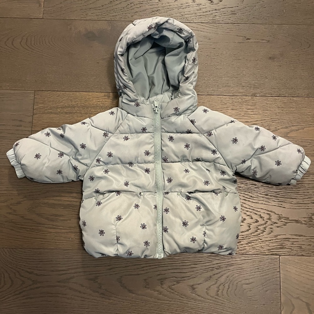 Zara Baby - girls winter jacket sz 9-12M EUC